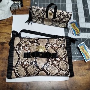 Snake Faux Leather Purse